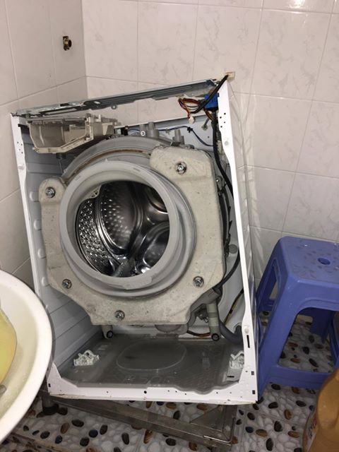 sữa chữa máy giặt cữa ngang không vắt tại cơ điện lạnh bmt 